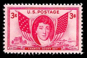 # 962 MINT NEVER HINGED FRANCIS SCOTT KEY TEMP