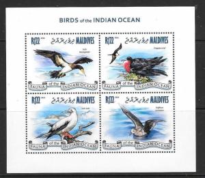 MALDIVE ISLANDS Sc3029 2013 BIRDS OF THE INDIAN OCEAN (NO 1)  MNH