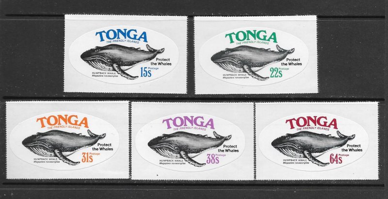 WHALES - TONGA #407-11    MNH