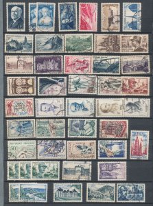 France Mid Period Used (Apx 74 Stamps) UK942