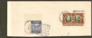 Guatemala  Ambulante Postal, partial cover