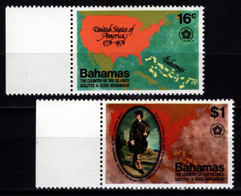 Bahamas 1976 Bicentenary of American Revolution, Marginal Set [Mint]