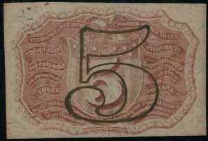 MALACK Postal Currency, Fractional, 5c with Oval fra..MORE.. ww1364