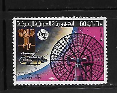 LIBYA, 671, USED ,ELECTRONIC TREE, SATELLITE AND RADAR