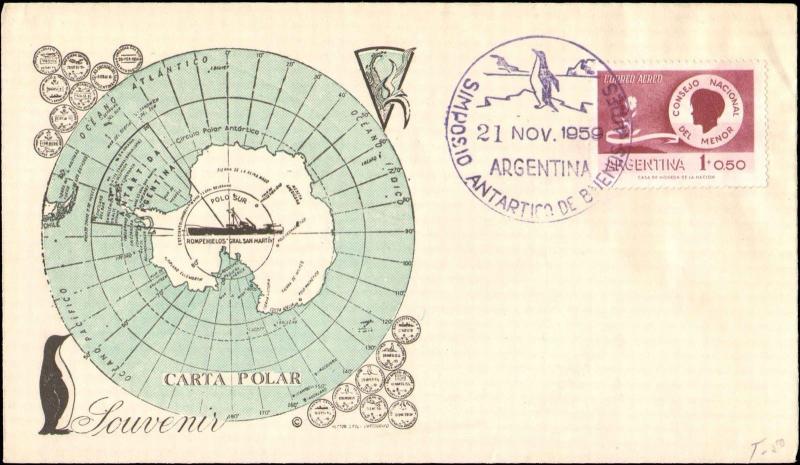 1959 ARGENTINA ANTARCTIC SOUVENIR ENVELOPE