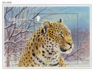 Guernsey 2009 Endangered Species Mini Sheet SGMS1266 Unmounted Mint