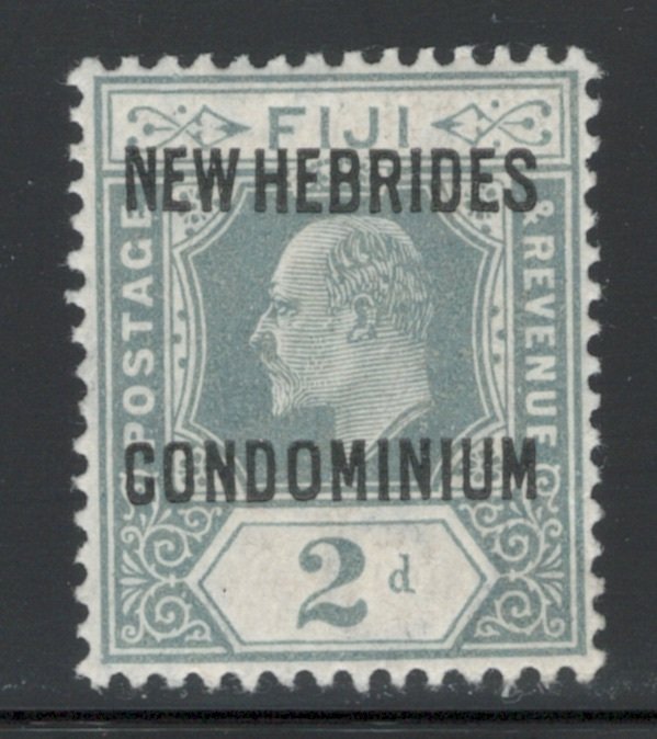 British New Hebrides 1910 King Edward VII Overprint 2 1/2p Scott # 13 MH