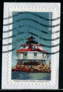 5625 (55c) Mid-Atlantic Lighthouses - Thomas Point Shoal SA. used on paper