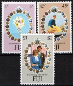 ZAYIX Fiji 442-444 MNH Royal Wedding Lady Diana Prince Charles 051023SM27M