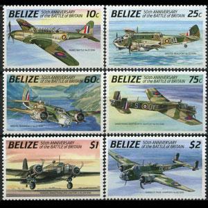 BELIZE 1990 - Scott# 951-6 Britain Battle Set of 6 NH