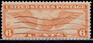 United States, 1934, Airmail, Winged Globe, 6c, sc#C19, used