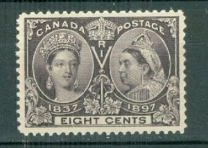 CANADA 1897 QV #56 VF LIGHT HORIZONTAL CREASE ACCROSS MNH...$600.00