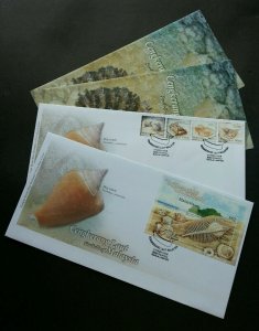 Seashells Of Malaysia 2008 Marine Ocean Beach Underwater Life Shell (FDC pair)