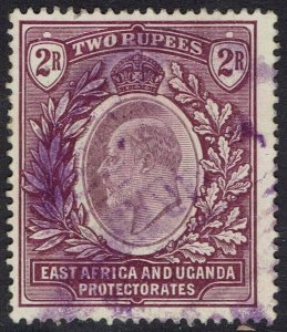 EAST AFRICA AND UGANDA 1904 KEVII 2R WMK MULTI CROWN CA USED