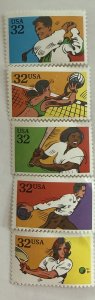 US 1995 32c Recreational sports #2961-6 singles mint