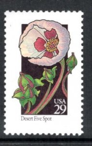 US 2690 MNH VF Wildflowers-Desert Five Spot