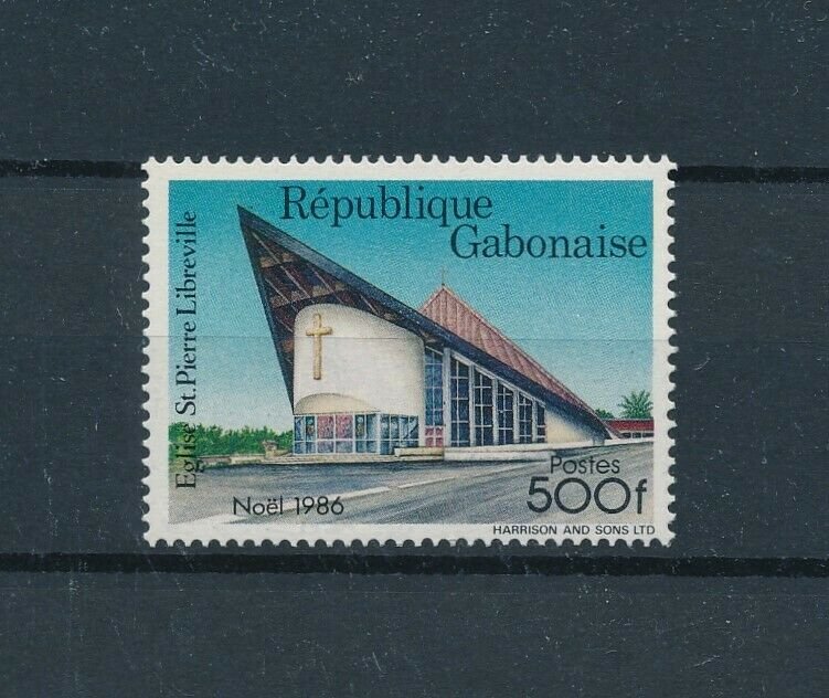 [104726] Gabon 1986 Christmas Weihnachten church  MNH