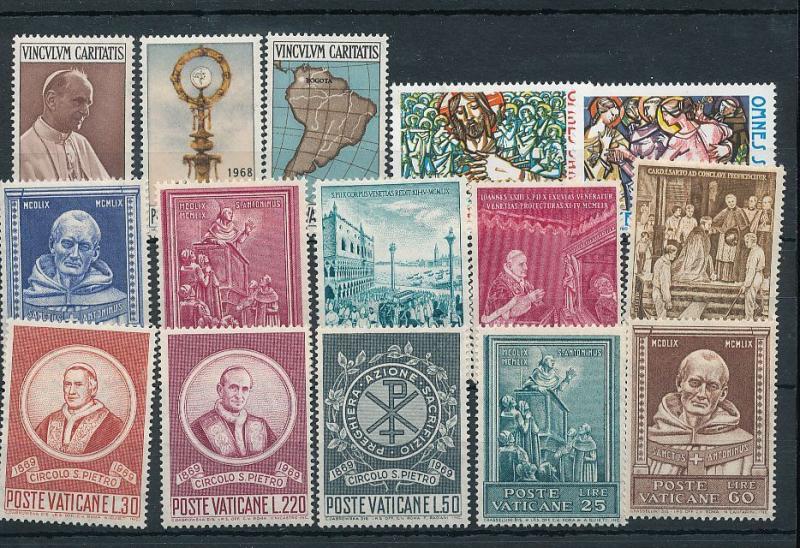 VATICAN Mid/Modern Religion Pope Mainly MNH Apx 90 Items (AG1832s)