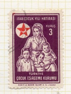 Turkey Crescent Issue 1948 Child Welfare Fine Used 3K. NW-270721