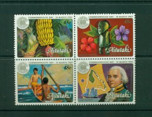 Aitutaki #279a (1983 Commonwealth day block) VFMNH CV $4.75