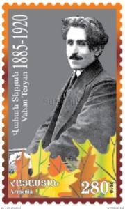 Armenia MNH** 2011 Scott 865 Vahan Teryan Terian Armenian poet lyrist and pub...