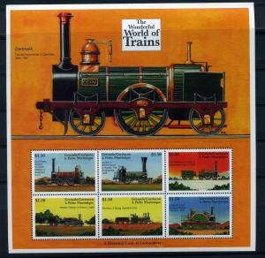 GRENADA SHEET MNH LOCOMOTIVES TRAINS