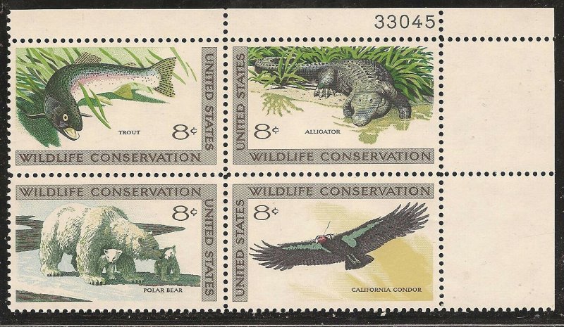 U.S. UNUSED 1427-30     MNH        Plate Block as shown      (R4073)