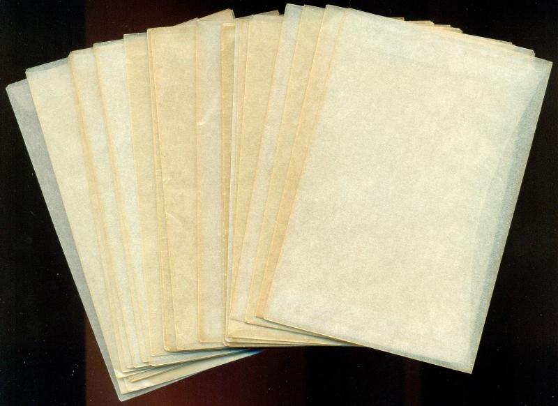 25 USED #4 (3 1/4 X 4 7/8) GLASSINE ENVELOPES, GREAT PRICE!