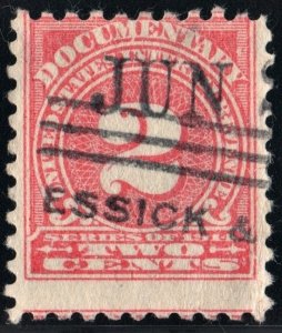 R208 2¢ Documentary Stamp (1914) Used