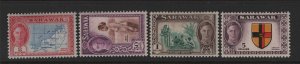 Sarawak Scott # 191 - 194 VF mint OG LH with nice color scv $ 153 ! see pic !