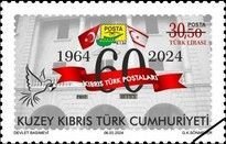 Cyprus - Postfris/MNH - 60 years Turkish-Cyprus Postoffice 2024