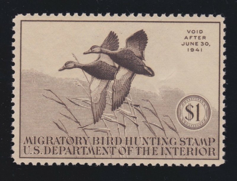 US RW7 $1 Federal Duck Stamp Mint VF OG NH SCV $225