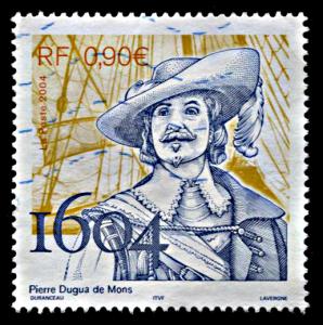 France 3032, used, Pierre Dugua de Mons