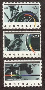 AUSTRALIA SC# 1268-70 F-VF MNH 1992