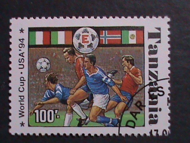TANZANIA -1994 SC# 1174A-G  WORLD CUP SOCCER CHAMPIONSHIPS USED STAMPS