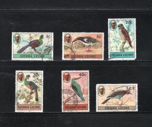 Sierra Leone, Scott #463a,466a,470a-472a,475a  VF, Used, CV $12.95  .... 5690163