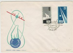 Poland 1958 Warsaw Cancel Space EDC Stamps Cover ref R18810