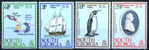 South Georgia Sc# 52-55 MNH 1979 Cook's Voyages