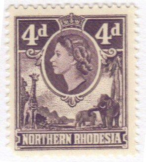 Northern Rhodesia #66 mint NH Queen