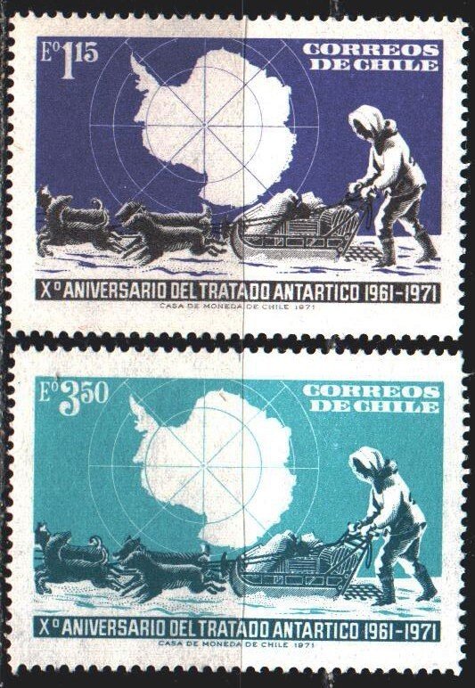 Chile. 1972. 769-70. Antarctic exploration, dogs. MNH.