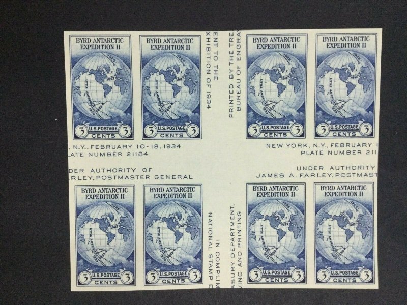 MOMEN: US STAMPS #3c BLOCK MINT NH LOT #52497