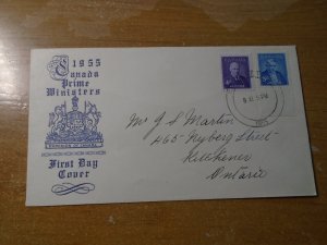 Canada  #  357-58  FDC  Cachet   Fluck