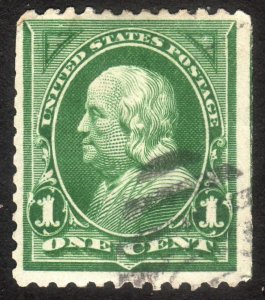 1898, US 1c, Franklin, Used, Sc 279