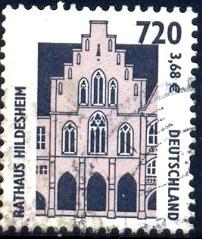 Hildesheim Town Hall, Germany stamp SC#1860 Used.