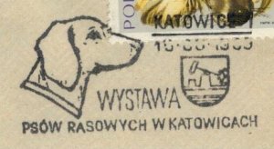 Poland 1969 Card Special Cancellation Dogs Exhibition