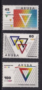 Aruba  #B10-B12  MNH  1988  YMCA
