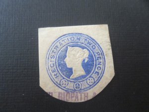 GB QV Postal Stationery Cutdown  Stock#19090