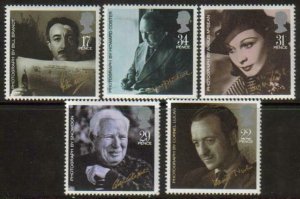 GB MNH Scott 1119-1123, 1985 issue, Stars and Directors, set of 5