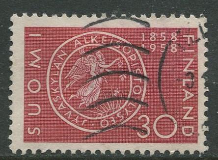 Finland - Scott 358 - Seal Jyvaskla Lyceum -1958- Used - Single 30m Stamp