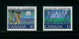 #741-42 Canada Christmas~1977 Single Issues